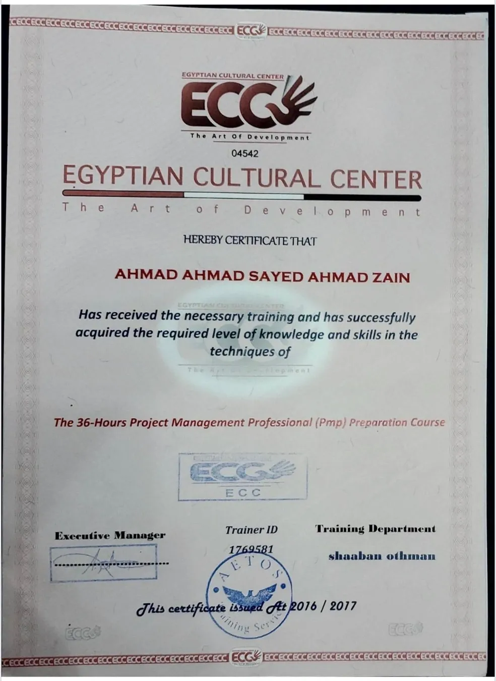 Professional Certification 16